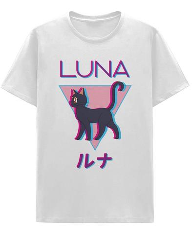 Sailor Moon Luna White Graphic Unisex Short Sleeve T-Shirt