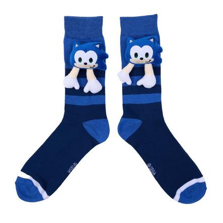 Sonic The Hedgehog 3D Plush Crew Socks