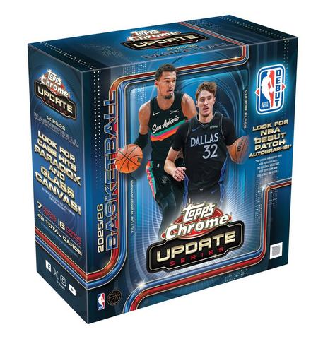 2026 Topps Chrome Updates NBA Basketball Mega Box