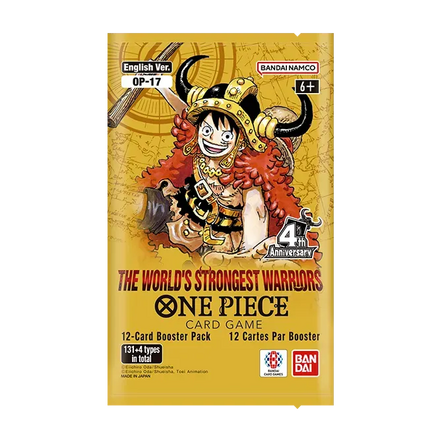 Jeu de cartes One Piece: World's Strongest Warriors Booster Pack (OP-17)