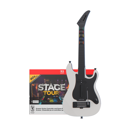 Stage Tour Game and Kramer Wireless Guitar Controller Bundle - Nintendo Switch 2