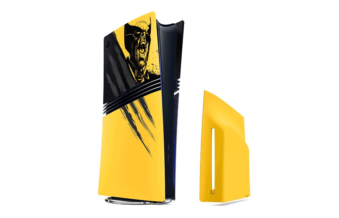 PlayStation 5 Console Covers - Marvel's Wolverine Battle Yellow