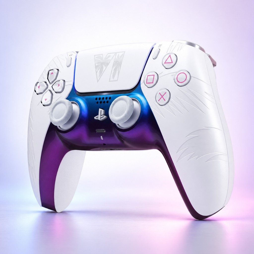 Sony DualSense Wireless Controller - Grand Theft Auto VI White Édition limitée pour PlayStation 5