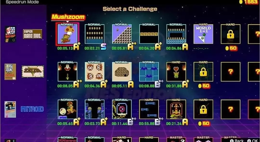 Select a challenge
