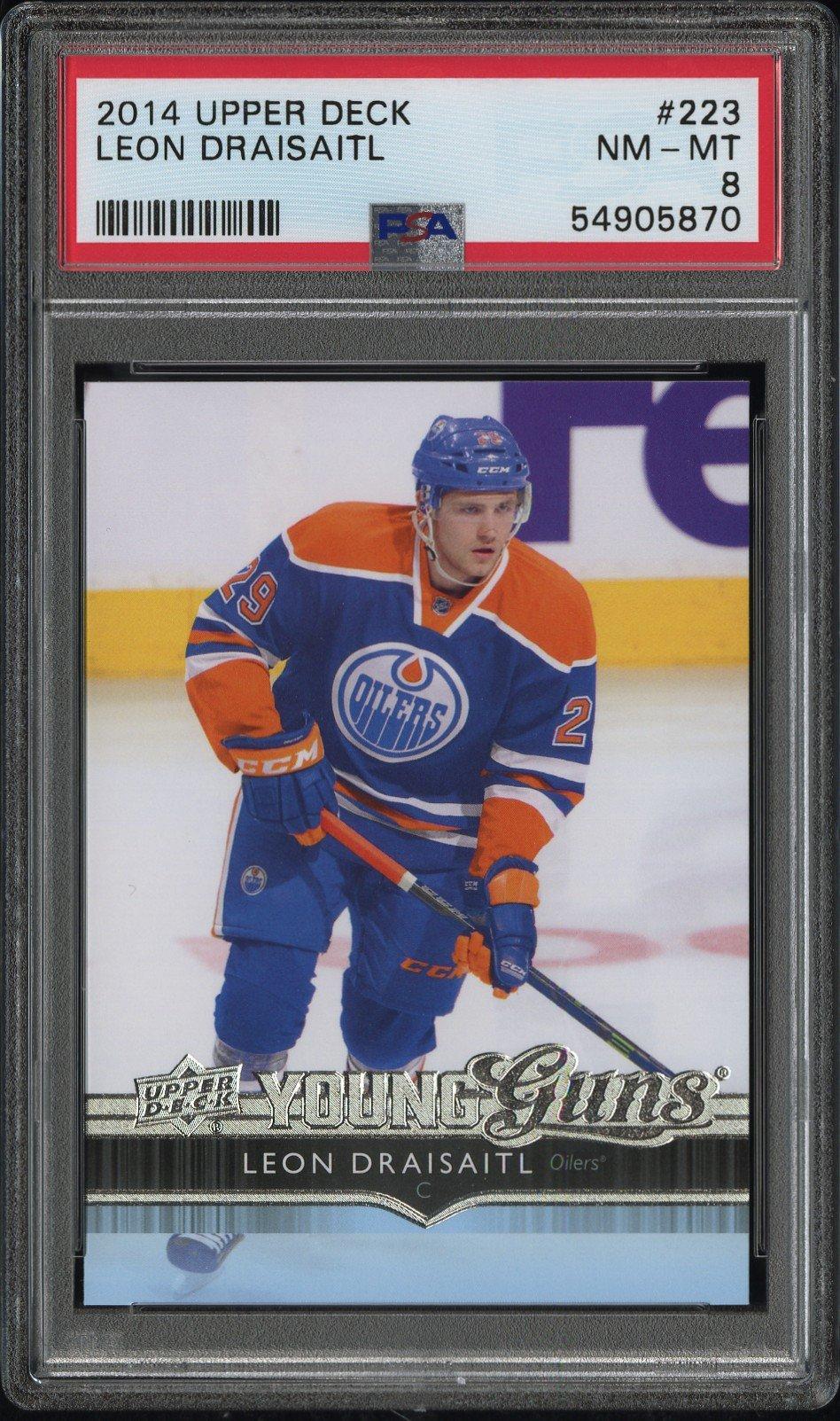 2014 Upper Deck 223 Leon Draisaitl PSA 8