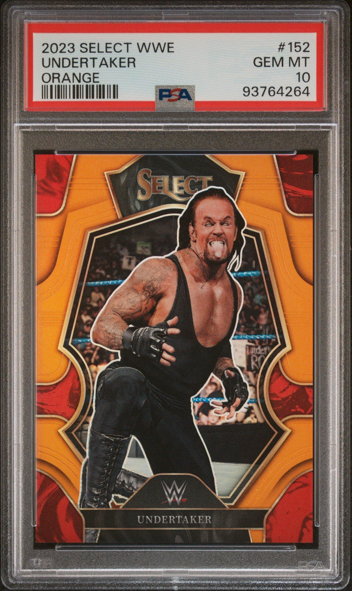2023 Panini Select Wwe 152 Undertaker Orange Prizm PSA 10