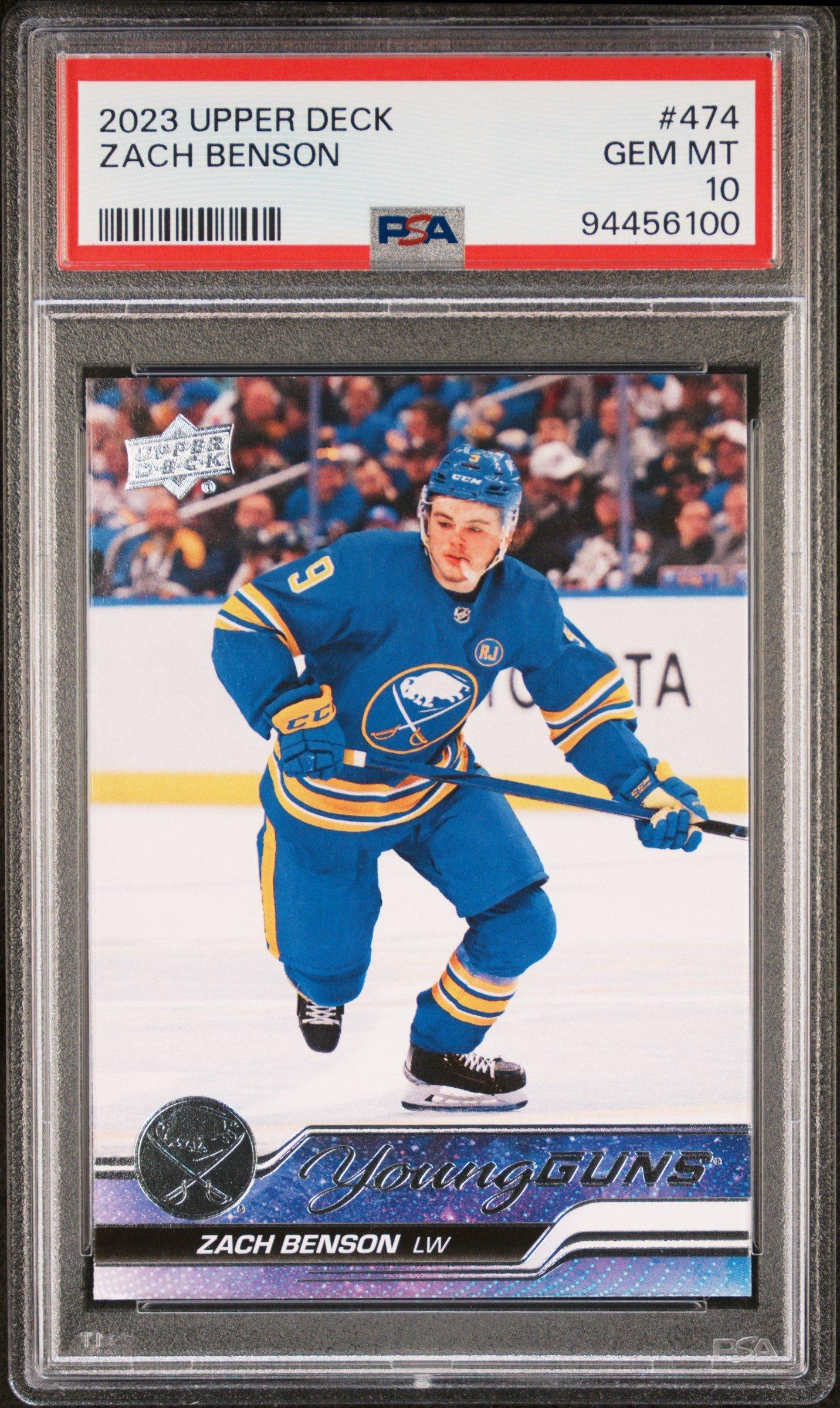 2023 Upper Deck 474 Zach Benson PSA 10