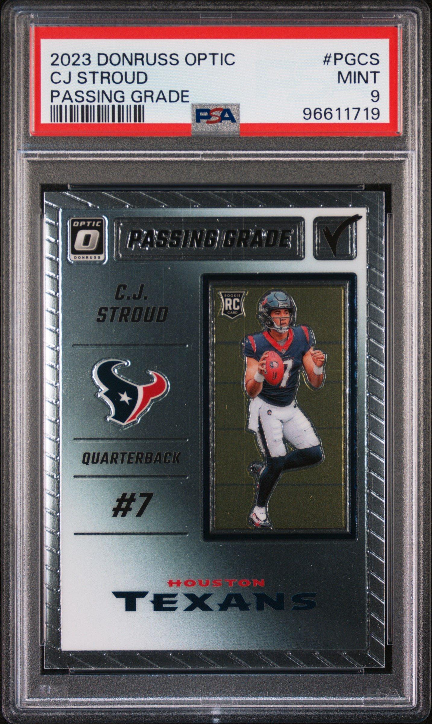 2023 Panini Donruss Optic Passing Grade Pgcs Cj Stroud PSA 9